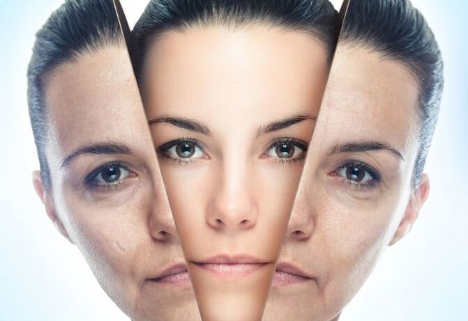 Procesul de eliminare a modificărilor legate de vârstă în pielea feței